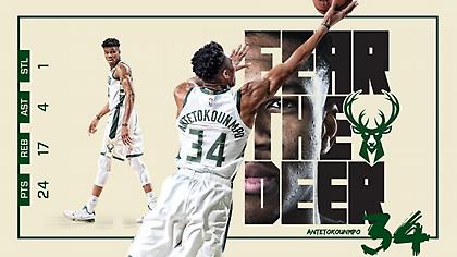 Η εκπληκτική εμφάνιση του Αντετοκούνμπο επί των Πίστονς (video)