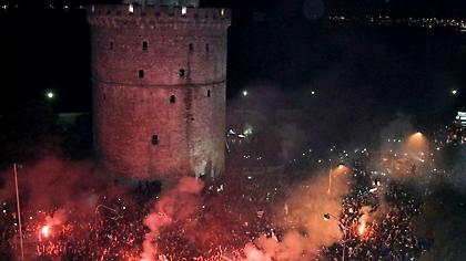 Γιγαντοοθόνη για τον ΠΑΟΚ στον Λευκό Πύργο