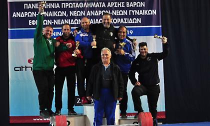 ΠΑΟΚ, Σπάρτακος, Παναθηναϊκός και Βύβων Ασπρ. πρωταθλητές Ελλάδας στην άρση βαρών