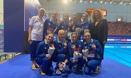 «Χάλκινη» η Εθνική συγχρονισμένης κολύμβησης  στο Champions Cup