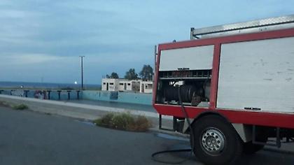 Ηράκλειο: Φωτιά στην πρώην Αμερικανική Βάση (vid)