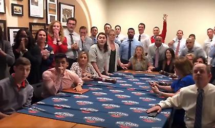 Έξαλλοι πανηγυρισμοί στους Πέλικανς στο άκουσμα του No1 στο Draft του NBA (video)