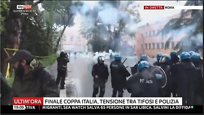 Σοβαρά επεισόδια από τους οπαδούς της Λάτσιο πριν τον τελικό Κυπέλλου! (pics/video)