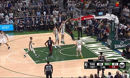 Το κάρφωμα του Σιάκαμ άφησε στη δεύτερη θέση τον Γιάννη στο Top 5