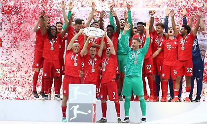 Πεντάσφαιρη και κουπάτη για έβδομη σερί χρονιά η Μπάγερν