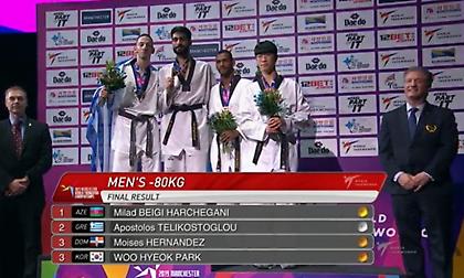 «Ασημένιος» πρωταθλητής κόσμου ο Τεληκωστόγλου