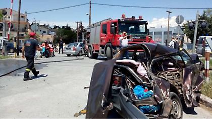 Λάρισα: Σύγκρουση τρένου με ΙΧ - Ένας τραυματίας