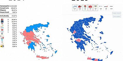 Αποτελέσματα Ευρωεκλογών 2019: Τι είχαν δείξει οι κάλπες το 2014 και τι σήμερα -Πώς άλλαξε ο χάρτης