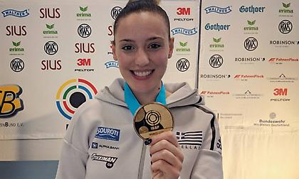 Χρυσή στο αεροβόλο πιστόλι η Κορακάκη