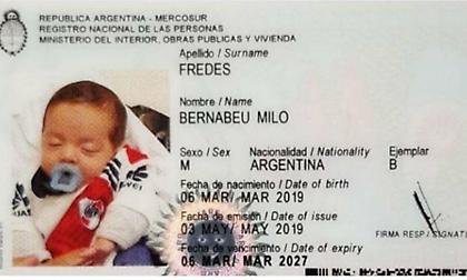 Δύο φανατικοί οπαδοί της Ρίβερ ονόμασαν το μωρό τους… Μπερναμπέου!