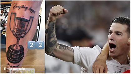 «Βάρεσε» τατουάζ το Κύπελλο Ισπανίας ο Σάντι Μίνα