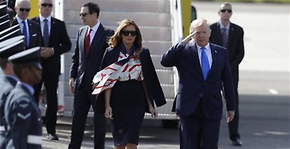 Έφτασε στο Λονδίνο ο Ντόναλντ Τραμπ (video)