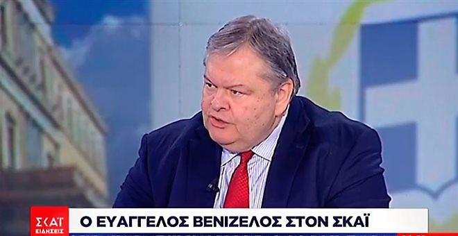 Ο Ευάγγελος Βενιζέλος απόψε στο κεντρικό δελτίο ειδήσεων του ΣΚΑΪ