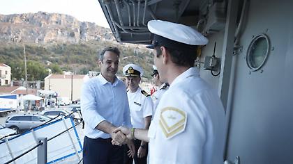 Μήνυμα Μητσοτάκη στην Τουρκία από το Καστελόριζο: Θα υπερασπιστούμε απόλυτα τα δικαιώματά μας