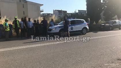 Λαμία: Παρέσυρε υπάλληλο καθαριότητας και εξαφανίστηκε (pics)