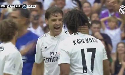 Γκολάρα του Καρεμπέ με τους παλαίμαχους της Ρεάλ (video)