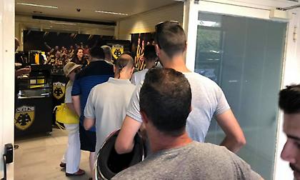 Ουρές για τα διαρκείας της ΑΕΚ (pics)