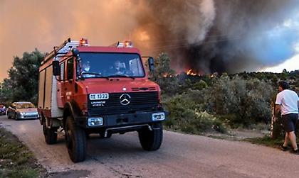 Φωτιά στη χωματερή των Άνω Λιοσίων