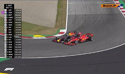 Η στιγμή που ο Φερστάπεν ακούμπησε τον Λεκλέρκ και τον προσπέρασε! (video)