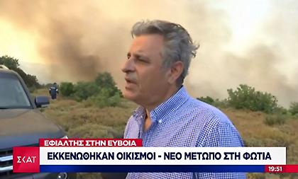 Μικρές αναζωπυρώσεις στην Εύβοια, ολονύχτια η μάχη με τις φλόγες