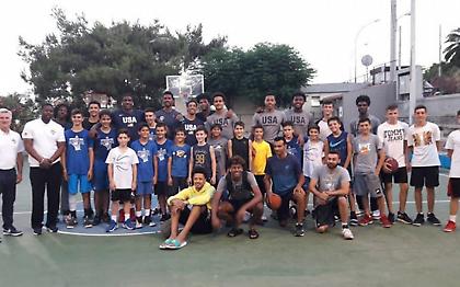 Η U19 των ΗΠΑ επισκέφτηκε τους μικρούς του Ηρακλείου