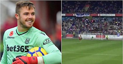 Ο γκολκίπερ Μπάτλαντ της Στόουκ έβαλε τρία πέναλτι σε φιλικό