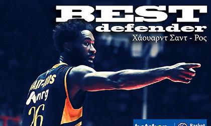 Καλύτερος αμυντικός της Α1 ο Σαντ-Ρόος