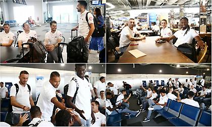 «Πέταξε» για Τσεχία ο Ολυμπιακός (pics)