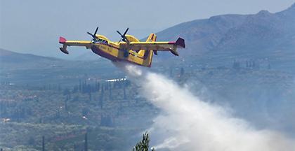 Καλύτερη εικόνα της φωτιάς στην Κεφαλονιά, δεν απειλούνται πια σπίτια