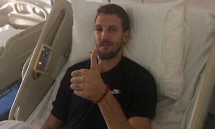 Το μήνυμα του Κούζμιτς: «Αναρρώνω πλήρως, σας ευχαριστώ όλους»