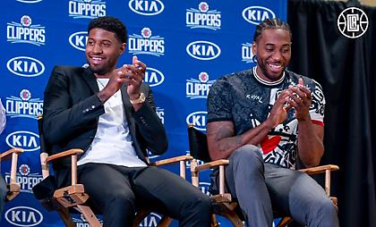 Μήνυμα για πρωτάθλημα από Λέοναρντ και Τζορτζ στην παρουσίαση από τους Κλίπερς