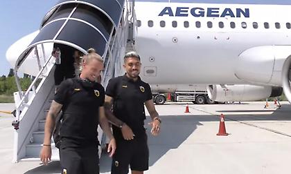Το ταξίδι της ΑΕΚ για τη «μάχη» στη Ρουμανία (video)