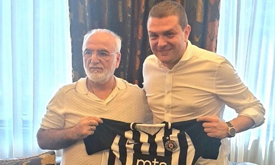 Επίσκεψη του Ιβάν Σαββίδη στα γραφεία της Παρτιζάν