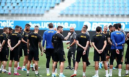 Προπονήθηκε στο Stadionul Ion Oblemenco η ΑΕΚ (video)