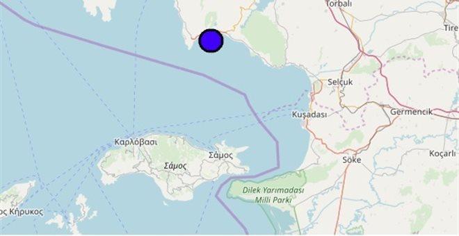 Σεισμός 4,8 βαθμών στα τουρκικά παράλια, έγινε αισθητός στο Αιγαίο