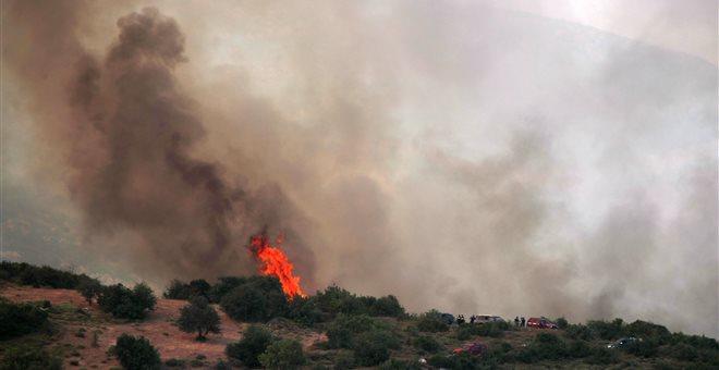 Πάτρα: Πυρκαγιά σε εξέλιξη σε δασική έκταση στην Κάτω Δροσιά