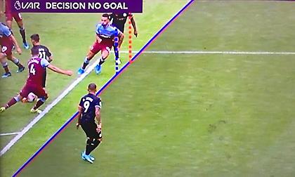 Απίστευτα οριακό γκολ της Σίτι ακύρωσε το VAR (video)