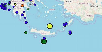 Σεισμός 4,8 Ρίχτερ στην Κρήτη