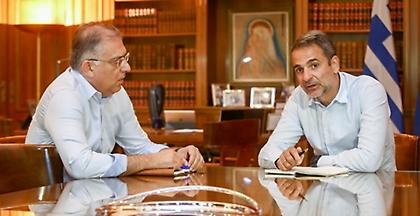 Στην Εύβοια ο Κυριάκος Μητσοτάκης. Συνάντηση με τον Χρήστο Στυλιανίδη