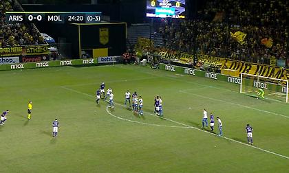 Η γκολάρα του Ματίγια για το 1-0 του Άρη (video)
