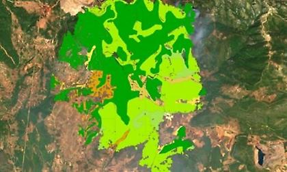 Τι κάηκε στην Εύβοια: Χάρτης με τις χρήσεις γης