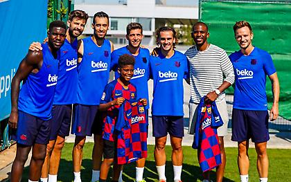 Στην προπόνηση της Μπαρτσελόνα ο Κρις Πολ (pic/video)