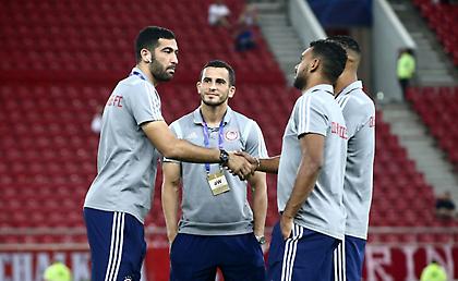 H προθέρμανση του Ολυμπιακού (video)