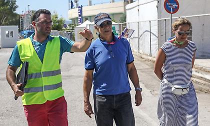 Απόλυτα ικανοποιημένος από τις εγκαταστάσεις των Μεσογειακών έμεινε o πρόεδρος της ΔΕΜΑ