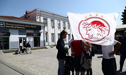 Η άφιξη του Ολυμπιακού στη Ρωσία (pics)