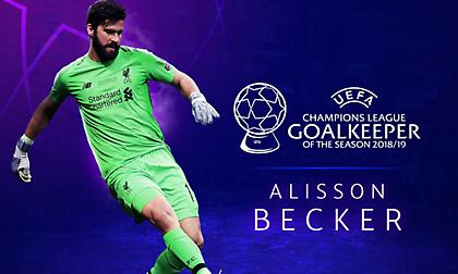 Καλύτερος τερματοφύλακας ο Άλισον