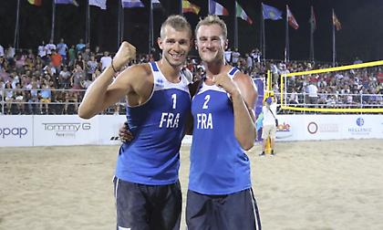 Βeach Volleyball Aνδρών: ''Allez les Bleus'' εις διπλούν