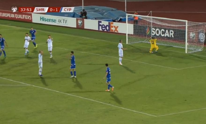 Απίστευτη... φάβα του τερματοφύλακα του Σαν Μαρίνο και 2-0 η Κύπρος! (video)