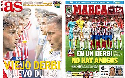 Τα εντυπωσιακά πρωτοσέλιδα As και Marca για το ντέρμπι της Μαδρίτης (pics)