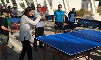 Η Νίκη Κεραμέως έπαιξε πινγκ πονγκ